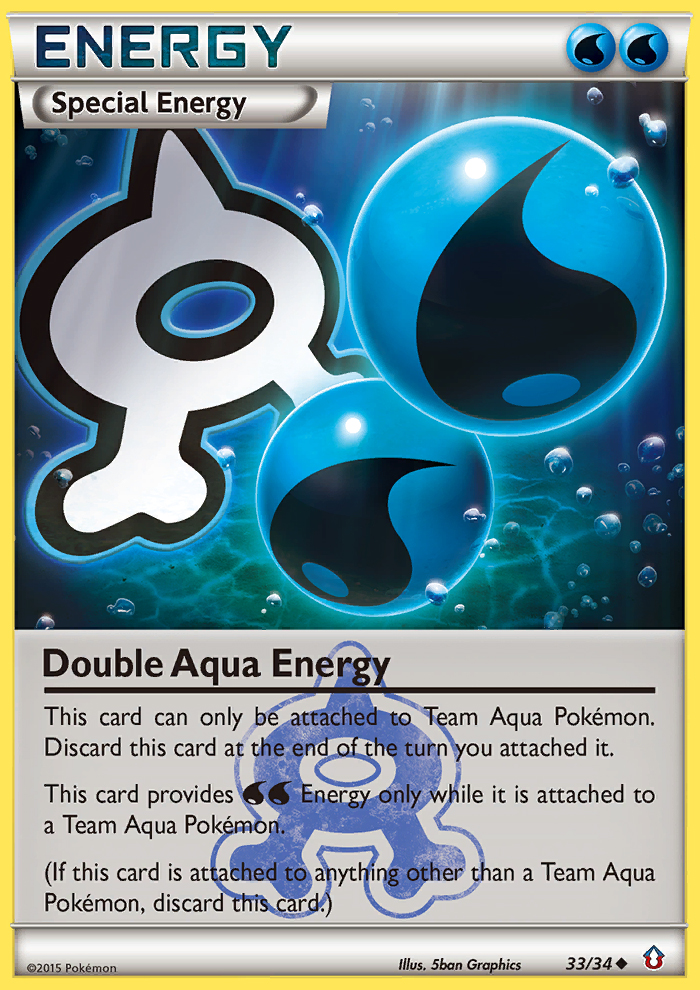 Double Aqua Energy (33/34) [XY: Double Crisis] | Jomio and Rueliete's Cards and Comics