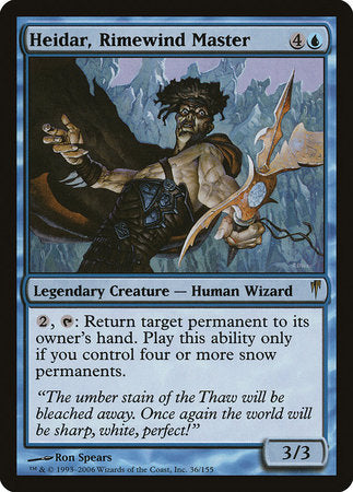 Heidar, Rimewind Master [Coldsnap] | Jomio and Rueliete's Cards and Comics