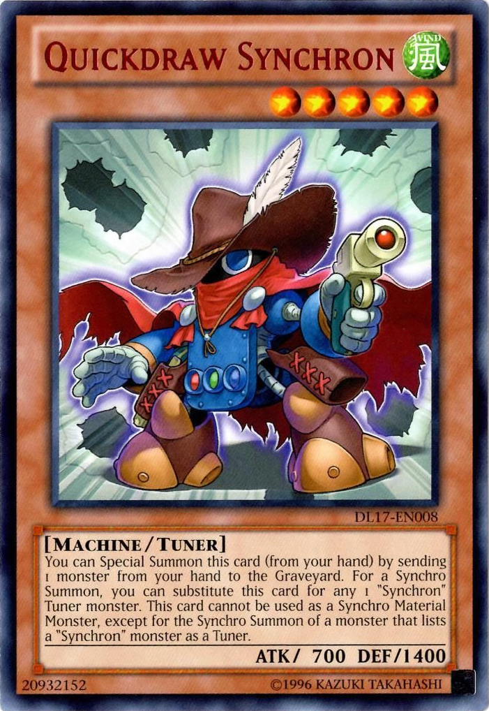 Quickdraw Synchron (Red) [DL17-EN008] Rare | Jomio and Rueliete's Cards and Comics