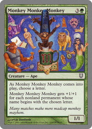 Monkey Monkey Monkey [Unhinged] | Jomio and Rueliete's Cards and Comics