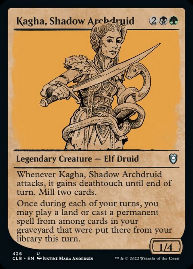 Kagha, Shadow Archdruid (Showcase) [Commander Legends: Battle for Baldur's Gate] | Jomio and Rueliete's Cards and Comics