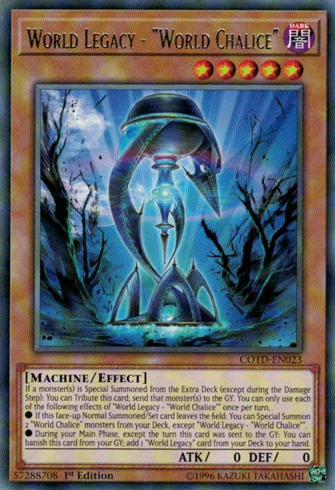 World Legacy - "World Chalice" [COTD-EN023] Rare | Jomio and Rueliete's Cards and Comics