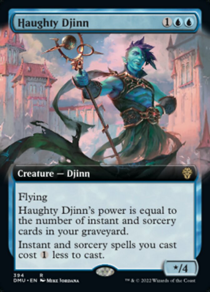 Haughty Djinn (Extended Art) [Dominaria United] | Jomio and Rueliete's Cards and Comics