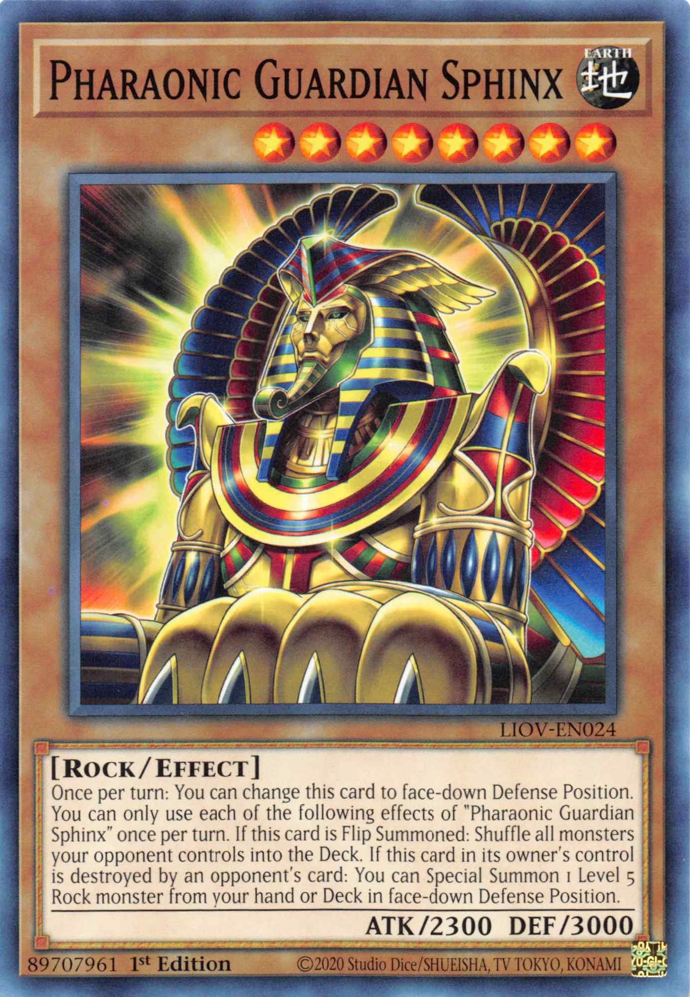 Pharaonic Guardian Sphinx [LIOV-EN024] Common | Jomio and Rueliete's Cards and Comics