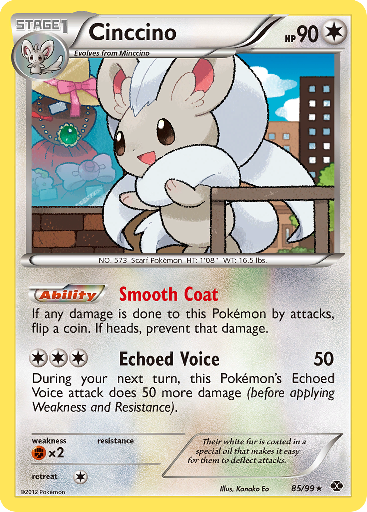 Cinccino (85/99) [Black & White: Next Destinies] | Jomio and Rueliete's Cards and Comics
