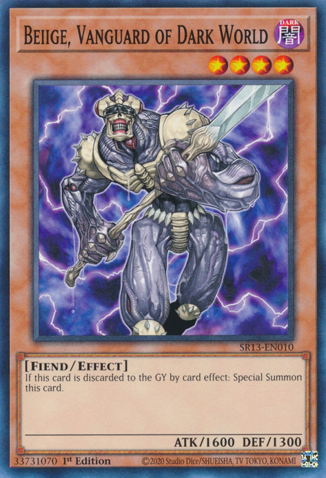 Beiige, Vanguard of Dark World [SR13-EN010] Common | Jomio and Rueliete's Cards and Comics