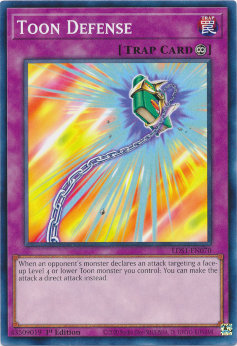 Toon Defense [LDS1-EN070] Common | Jomio and Rueliete's Cards and Comics