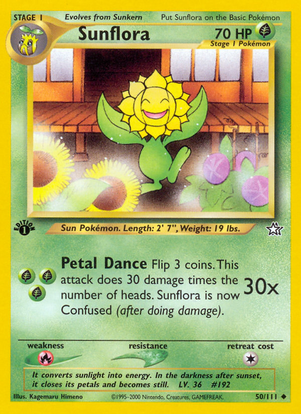 Sunflora (50/111) [Neo Genesis 1st Edition] | Jomio and Rueliete's Cards and Comics