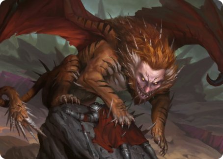 Manticore Art Card [Dungeons & Dragons: Adventures in the Forgotten Realms Art Series] | Jomio and Rueliete's Cards and Comics