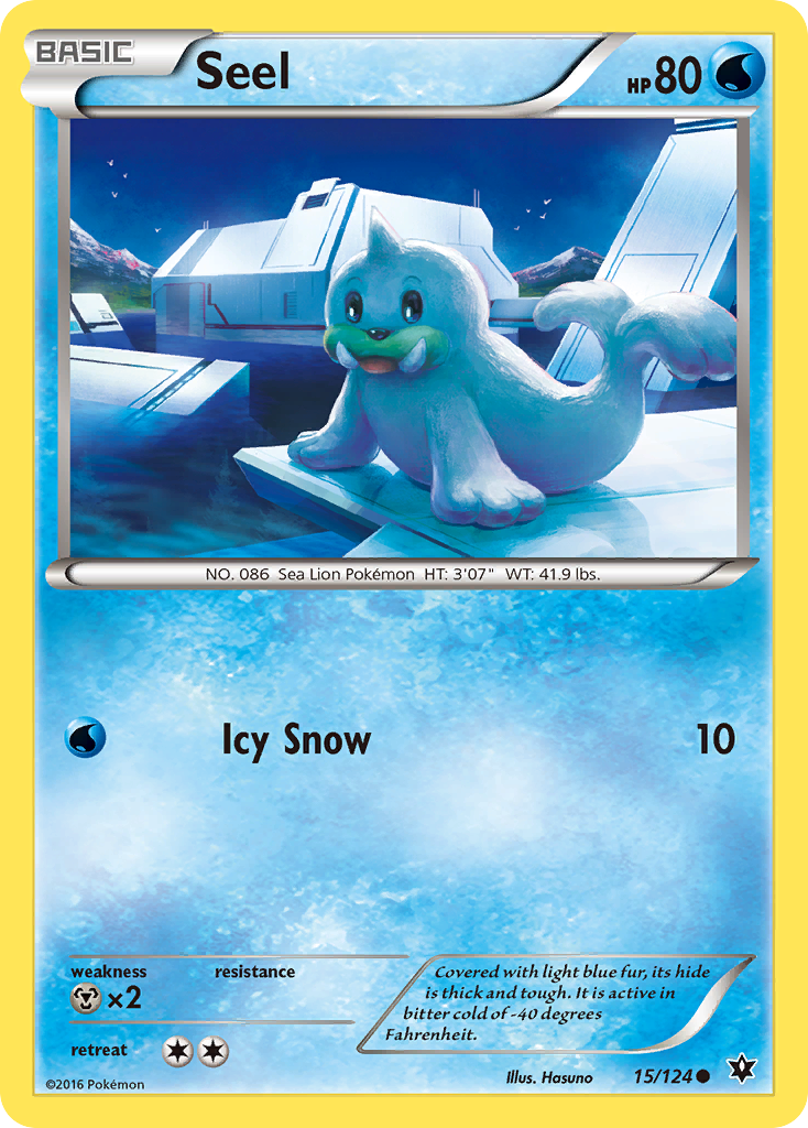 Seel (15/124) [XY: Fates Collide] | Jomio and Rueliete's Cards and Comics