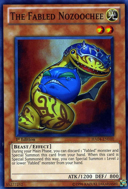 The Fabled Nozoochee [HA04-EN010] Super Rare | Jomio and Rueliete's Cards and Comics