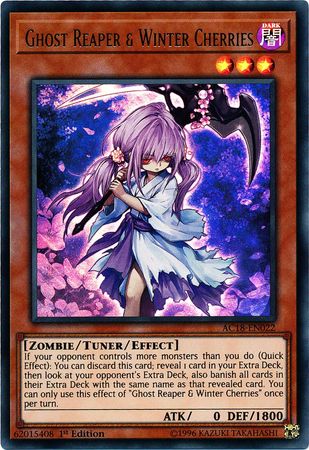 Ghost Reaper & Winter Cherries [AC18-EN022] Ultra Rare | Jomio and Rueliete's Cards and Comics