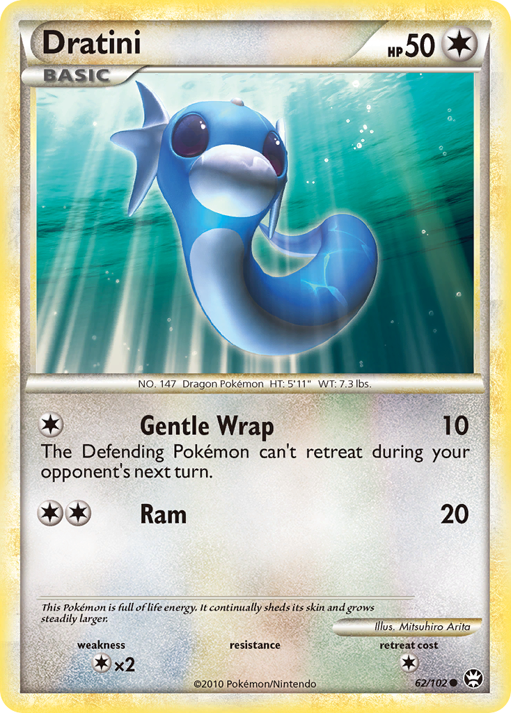 Dratini (62/102) [HeartGold & SoulSilver: Triumphant] | Jomio and Rueliete's Cards and Comics