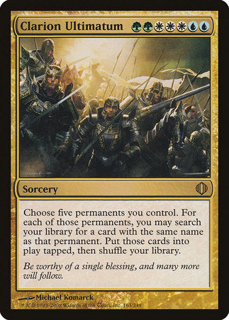 Clarion Ultimatum [Shards of Alara] | Jomio and Rueliete's Cards and Comics