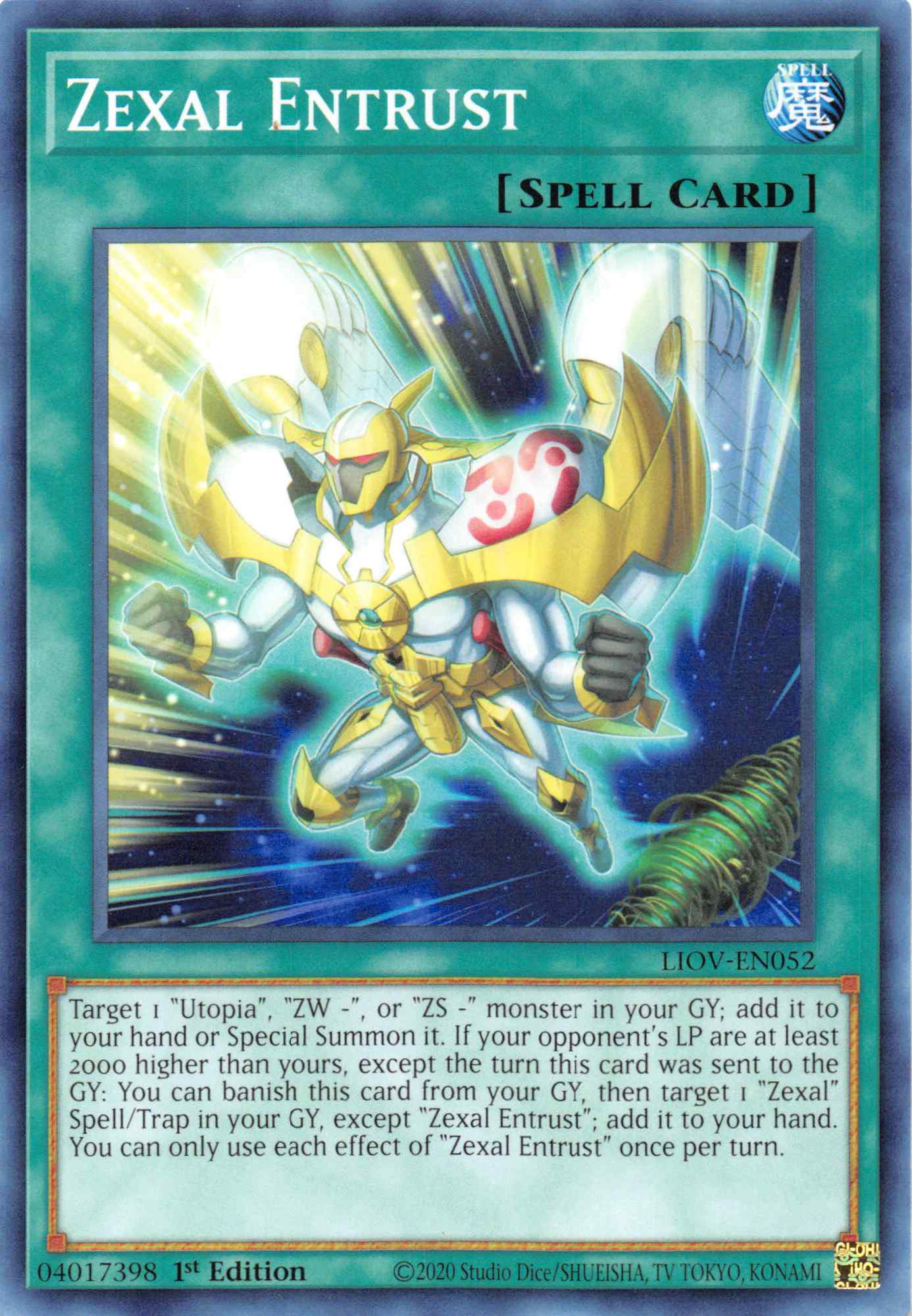 Zexal Entrust [LIOV-EN052] Common | Jomio and Rueliete's Cards and Comics