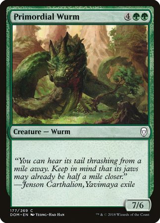 Primordial Wurm [Dominaria] | Jomio and Rueliete's Cards and Comics