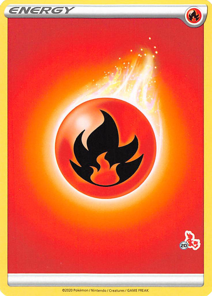 Fire Energy (Cinderace Stamp #20) [Battle Academy 2022] | Jomio and Rueliete's Cards and Comics