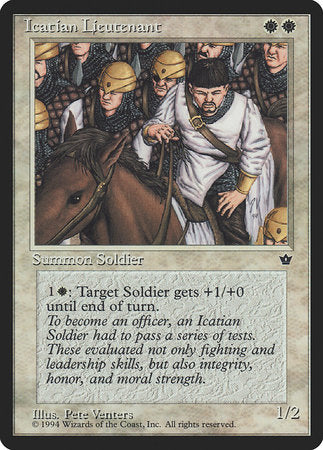 Icatian Lieutenant [Fallen Empires] | Jomio and Rueliete's Cards and Comics