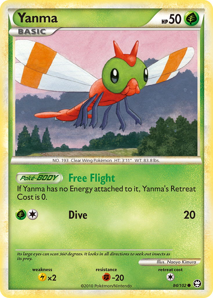Yanma (84/102) [HeartGold & SoulSilver: Triumphant] | Jomio and Rueliete's Cards and Comics
