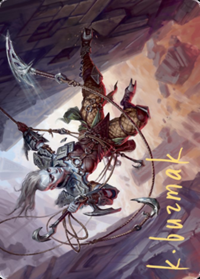 Akiri, Fearless Voyager Art Card (Gold-Stamped Signature) [Zendikar Rising Art Series] | Jomio and Rueliete's Cards and Comics