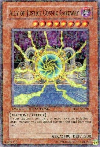 Ally of Justice Cosmic Gateway [DT02-EN028] Super Rare | Jomio and Rueliete's Cards and Comics
