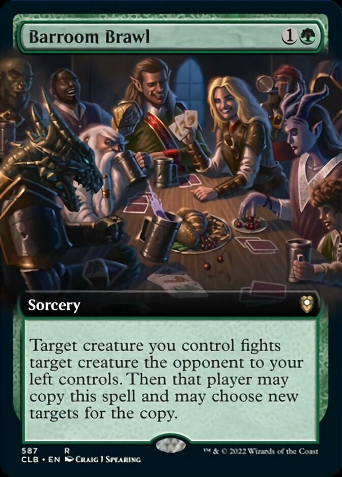Barroom Brawl (Extended Art) [Commander Legends: Battle for Baldur's Gate] | Jomio and Rueliete's Cards and Comics