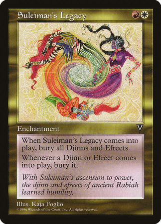 Suleiman's Legacy [Visions] | Jomio and Rueliete's Cards and Comics