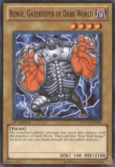 Renge, Gatekeeper of Dark World [SDGU-EN005] Common | Jomio and Rueliete's Cards and Comics