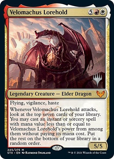 Velomachus Lorehold (Promo Pack) [Strixhaven: School of Mages Promos] | Jomio and Rueliete's Cards and Comics
