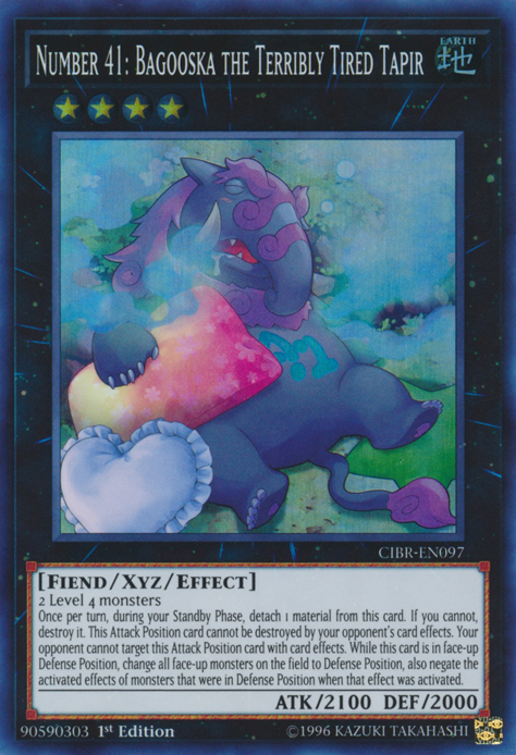Number 41: Bagooska the Terribly Tired Tapir [CIBR-EN097] Super Rare | Jomio and Rueliete's Cards and Comics