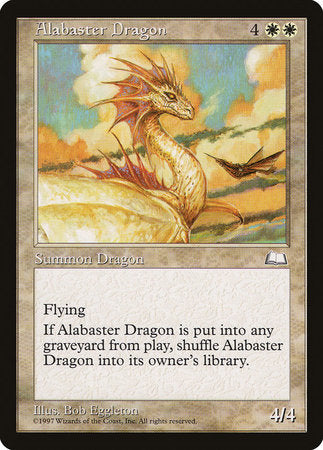 Alabaster Dragon [Weatherlight] | Jomio and Rueliete's Cards and Comics
