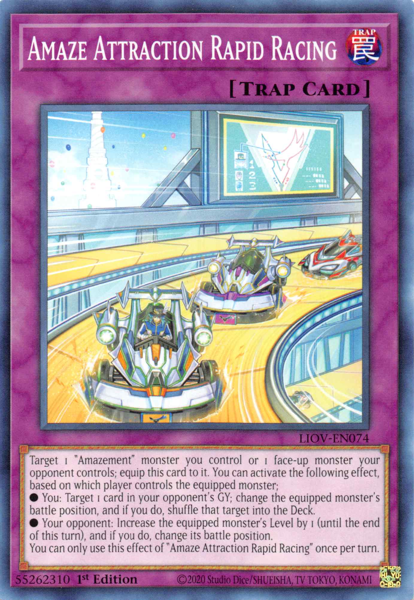 Amaze Attraction Rapid Racing [LIOV-EN074] Common | Jomio and Rueliete's Cards and Comics