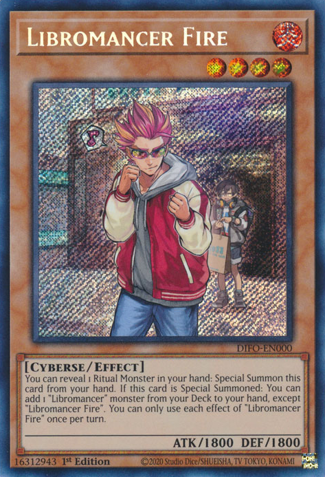 Libromancer Fire [DIFO-EN000] Secret Rare | Jomio and Rueliete's Cards and Comics