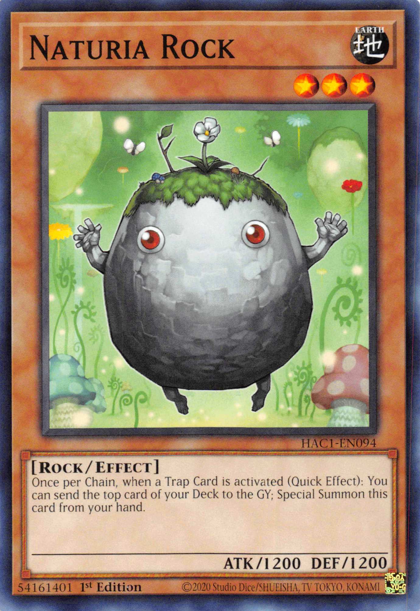 Naturia Rock (Duel Terminal) [HAC1-EN094] Parallel Rare | Jomio and Rueliete's Cards and Comics