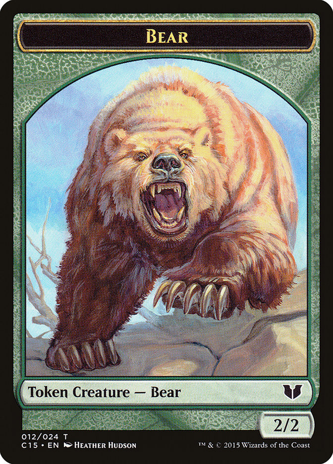 Bear // Spider Double-Sided Token [Commander 2015 Tokens] | Jomio and Rueliete's Cards and Comics