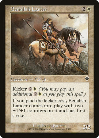 Benalish Lancer [Invasion] | Jomio and Rueliete's Cards and Comics