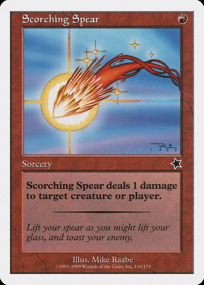Scorching Spear [Starter 1999] | Jomio and Rueliete's Cards and Comics