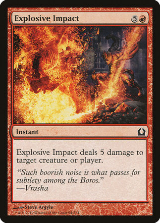 Explosive Impact [Return to Ravnica] | Jomio and Rueliete's Cards and Comics