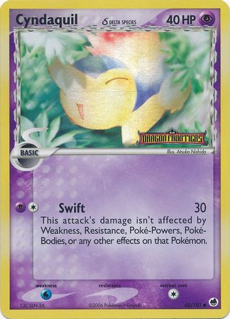 Cyndaquil (45/101) (Delta Species) (Stamped) [EX: Dragon Frontiers] | Jomio and Rueliete's Cards and Comics