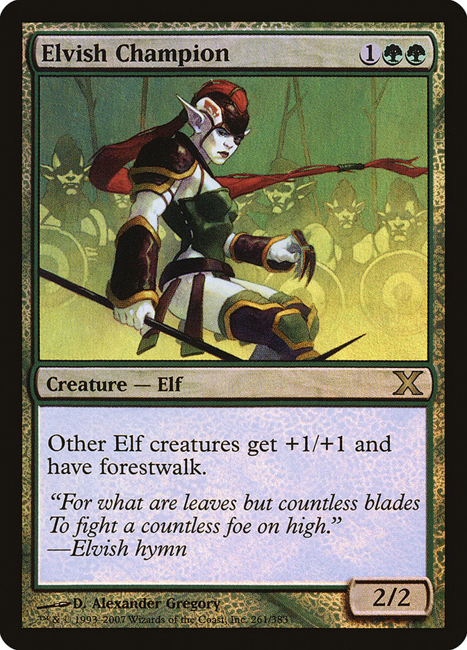 Elvish Champion (Premium Foil) [Tenth Edition] | Jomio and Rueliete's Cards and Comics