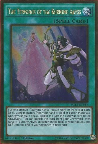 The Terminus of the Burning Abyss [PGL3-EN088] Gold Rare | Jomio and Rueliete's Cards and Comics