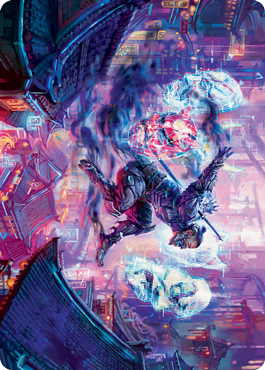 Thousand-Faced Shadow Art Card [Kamigawa: Neon Dynasty Art Series] | Jomio and Rueliete's Cards and Comics
