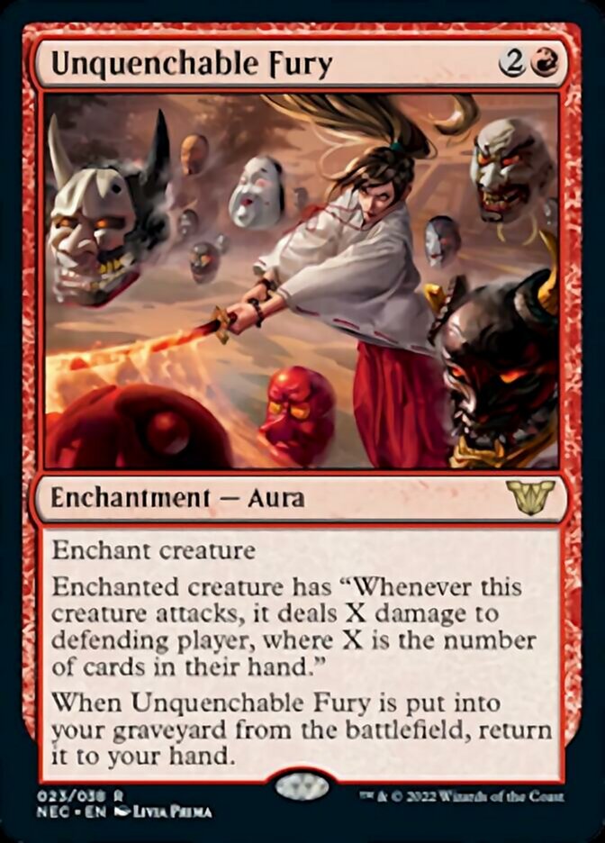 Unquenchable Fury [Kamigawa: Neon Dynasty Commander] | Jomio and Rueliete's Cards and Comics