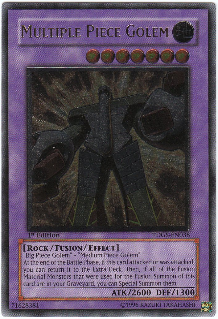 Multiple Piece Golem (UTR) [TDGS-EN038] Ultimate Rare | Jomio and Rueliete's Cards and Comics
