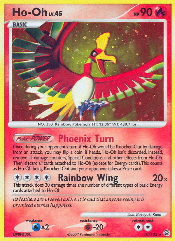 Ho-Oh (10/132) [Diamond & Pearl: Secret Wonders] | Jomio and Rueliete's Cards and Comics