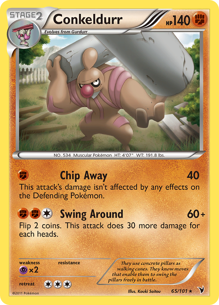Conkeldurr (65/101) [Black & White: Noble Victories] | Jomio and Rueliete's Cards and Comics