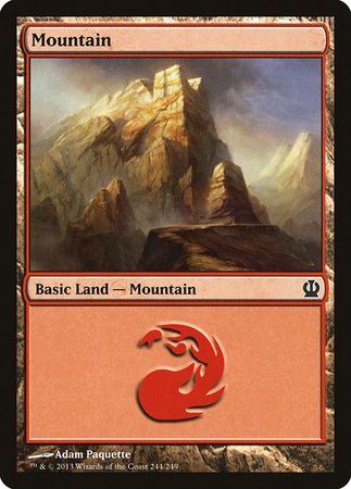 Mountain (244) [Theros] | Jomio and Rueliete's Cards and Comics