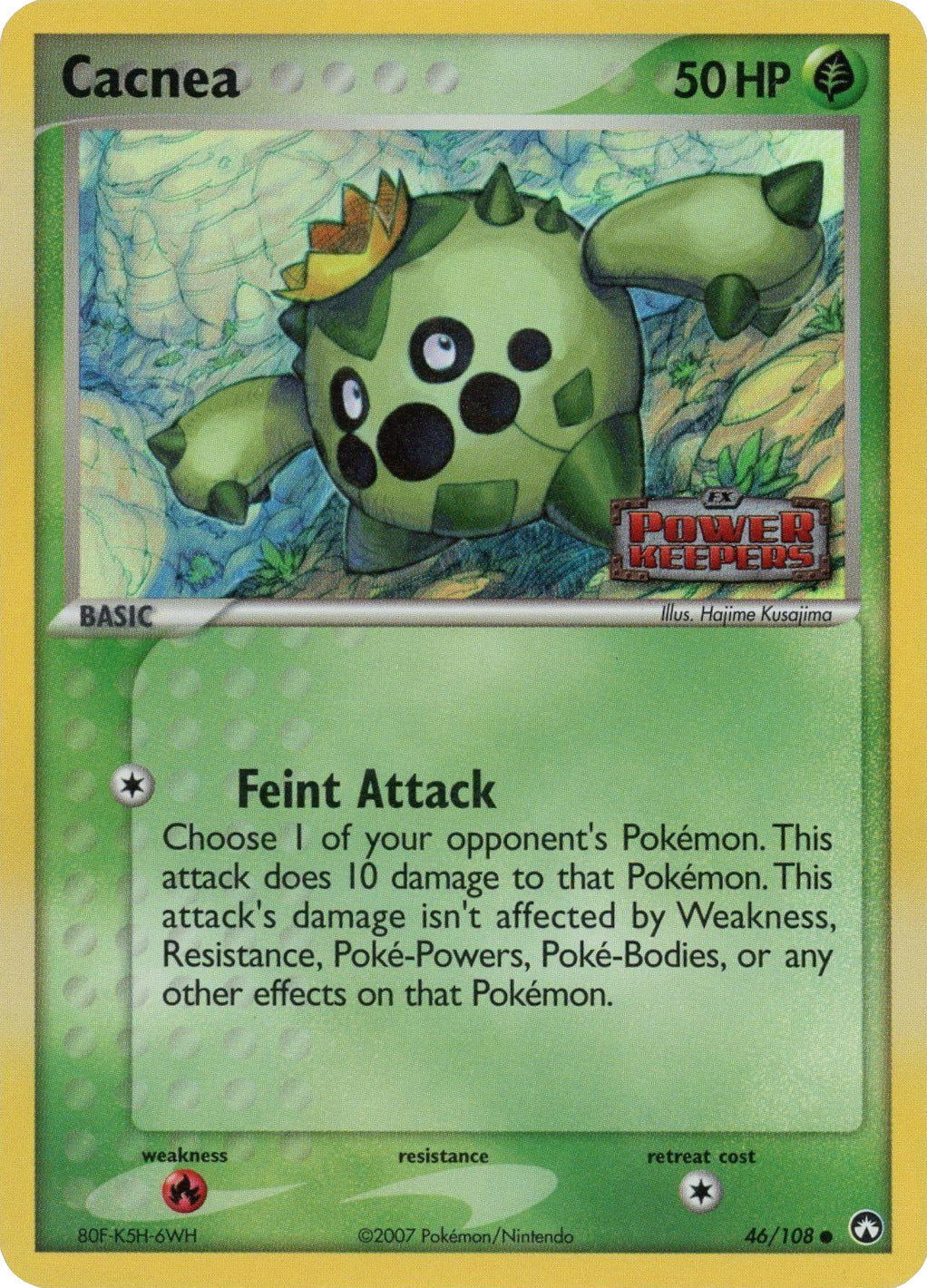 Cacnea (46/108) (Stamped) [EX: Power Keepers] | Jomio and Rueliete's Cards and Comics