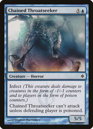 Chained Throatseeker [New Phyrexia] | Jomio and Rueliete's Cards and Comics