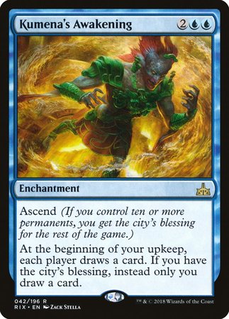 Kumena's Awakening [Rivals of Ixalan] | Jomio and Rueliete's Cards and Comics